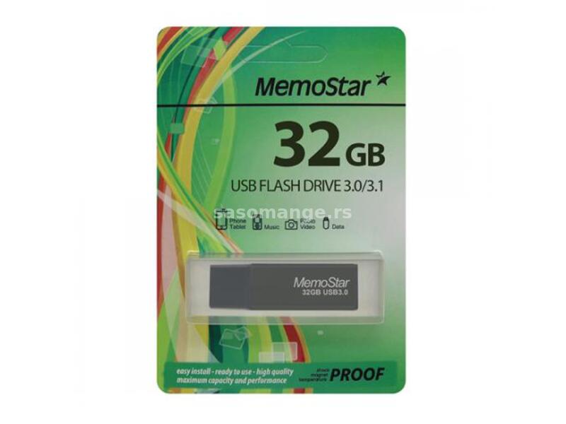 USB Flash memorija MemoStar 32GB SLIM 3 0 crna