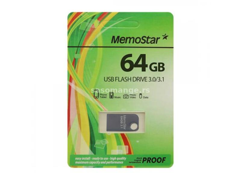 USB Flash memorija MemoStar 64GB C30 3 1 gun metal