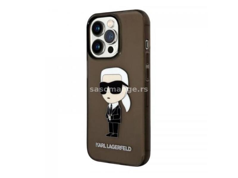 Futrola Karl Lagerfeld IML NFT Ikonik za Iphone 14 Pro Max crna Full ORG (KLHCP14XHNIKTC)