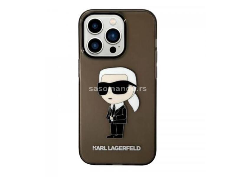 Futrola Karl Lagerfeld IML NFT Ikonik za Iphone 14 Pro Max crna Full ORG (KLHCP14XHNIKTC)