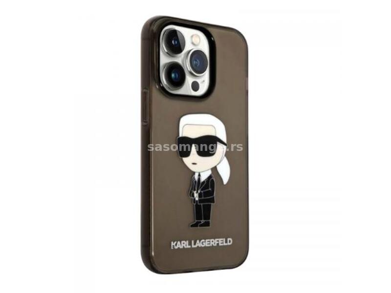 Futrola Karl Lagerfeld IML NFT Ikonik za Iphone 14 Pro Max crna Full ORG (KLHCP14XHNIKTC)