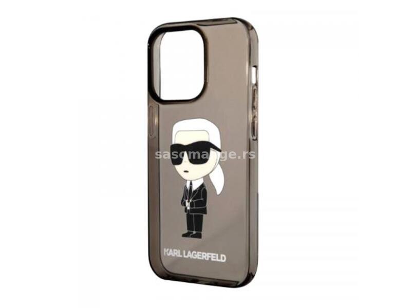 Futrola Karl Lagerfeld IML NFT Ikonik za Iphone 14 Pro Max crna Full ORG (KLHCP14XHNIKTC)