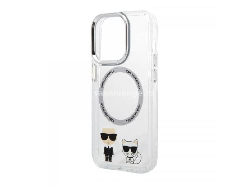 Futrola Karl Lagerfeld Magsafe With Ring za Iphone 14 Pro bela Full ORG (KLHMP14LHKCT)