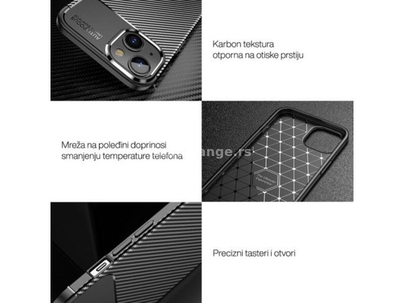 Futrola Carbon za Samsung A145F/A146B Galaxy A14 4G/5G crna