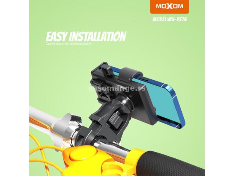Drzac za mobilni telefon MOXOM MX-VS76 za bicikl i motor crni