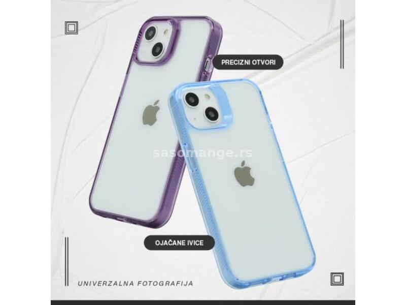 Futrola COLOR FRAME za iPhone 15 Plus (6 7) plava