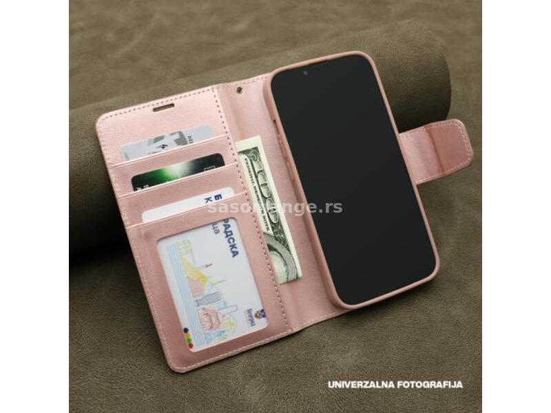 Futrola BI FOLD HANMAN II za Samsung A556B Galaxy A55 5G svetlo roze