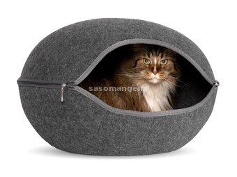 Karlie Innu iglo za mačke, 60x57x41 cm, siva, poliester