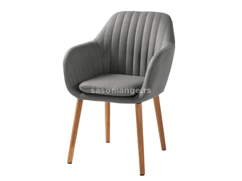 Tilanda stolica, siva, hrast masiv, 57x84x59 cm