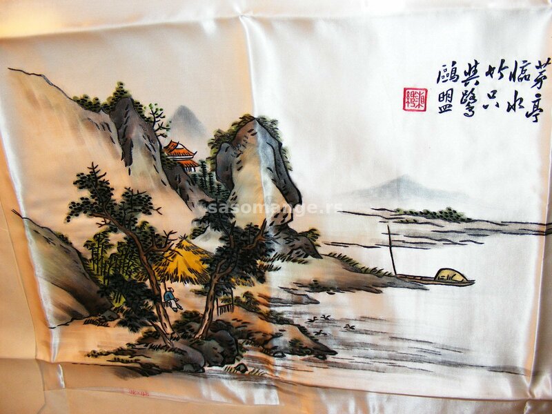 Japanski pejzaž na svili