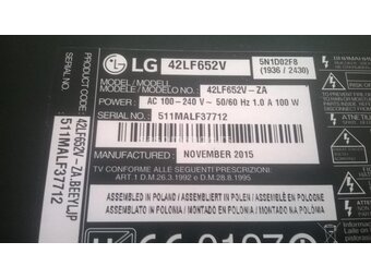LG 42LF652V 3D Smart LED u delovima