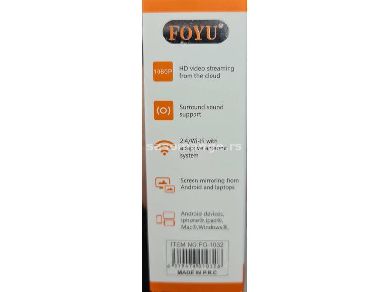 Chromecast za povezivanje telefona sa tv-om FO-1032