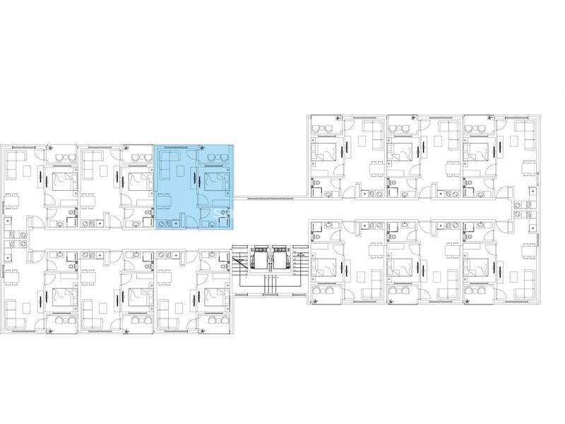 Centar Residence, Apartman, 35,14m2