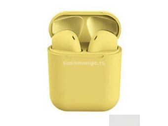 Bluetooth bežične slušalice TWS i12 žute