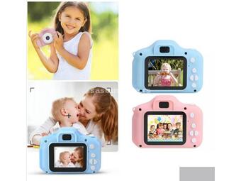 Deciji fotoaparat i kamera u dve boje Plavi i Roze