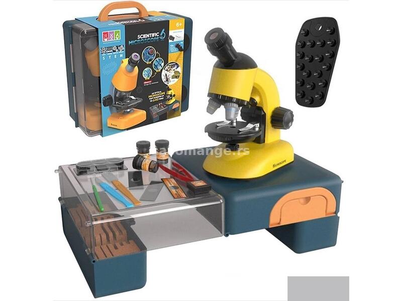 Igračka Dečiji mikroskop i sto - kofer sa sočivima u boji - Dečiji mikroskop