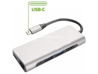 Celly PROHUBEVO USB tip C hub 2xUSB/HDMI/USB tip C/microSD/SD/LAN port
