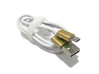 USB data kabal VBEST micro belo-zlatni