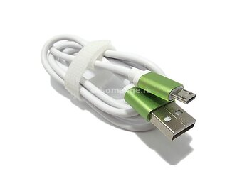 USB data kabal VBEST micro belo-zeleni
