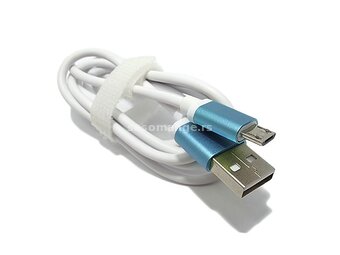 USB data kabal VBEST micro belo-plavi