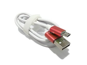USB data kabal VBEST micro belo-crveni