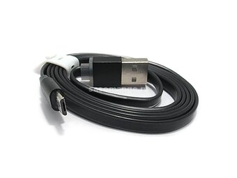 USB data kabal VBEST CA08 micro flat 1m crni