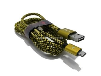 USB data kabal VBEST CA04 micro 1.2m zlatni