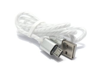 USB data kabal VBEST CA07 micro 1m belo-sivi