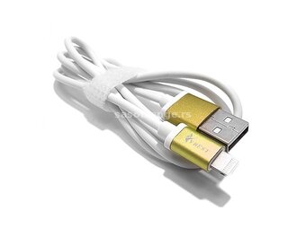 USB data kabal VBEST lightning belo-zlatni