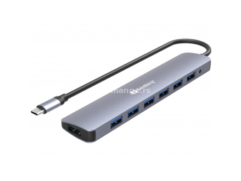 Sandberg 136-40 USB hub 7-portni