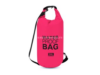 Vodootporna torba 20L pink