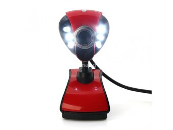 Web kamera za PC microKingdom 5P-3 480P sa mikrofonom crvena