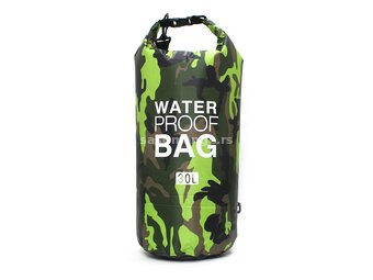 Vodootporna suva torba EL1 30L army zelena
