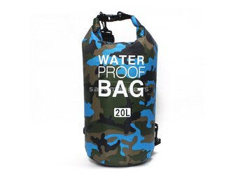 Vodootporna suva torba EL1 20L army plava