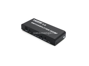 Adapter HDMI razdelnik (splitter) 2 na 2 (4Kx2K)