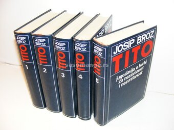 Josip Broz Tito Izbor iz djela 1-5 komplet