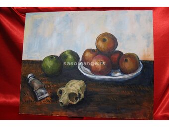 Slika Mrtva Priroda, Impresionizam, Ulje Na Platnu, 50 x 40