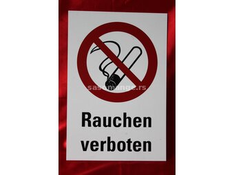 Stari Znak Zabranjeno Pušenje Na Nemačkom
