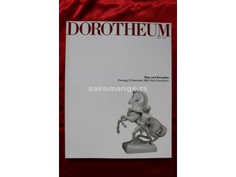 Aukcioni Katalog Dorotheum, Glas und Porzellan, 9.12.2003.