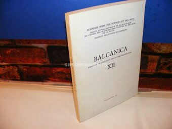 Balcanica XII SANU, višejezično izdanje