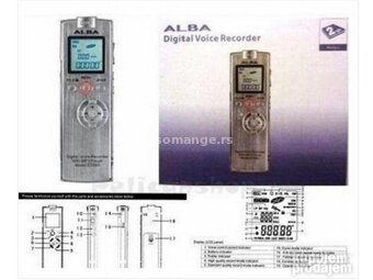 ALBA DIGITAL Voice Recorder ET889 2GB (MP3 CLOCK)