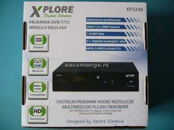 Risiver XPLORE - Set Top Box prijem TV preko Ant DVBT/DVBT2