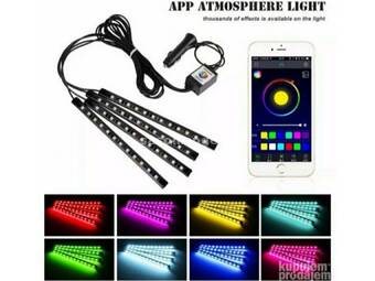 LED RGB ambijentalno osvetljenje za auto + aplikacija