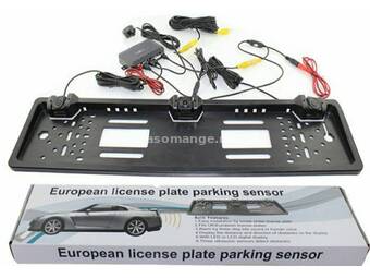 Parking senzori i rikverc kamera u ramu za tablice