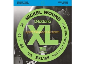 D'Addario EXL165 žice za bas gitaru 45-105
