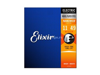 Elixir 12102 Nanoweb žice za električnu gitaru 11-49