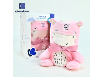 Kikka Boo Bebi ćebence sa 3D vezom u obliku igračke 75x100cm Hippo Dreams KKB50108