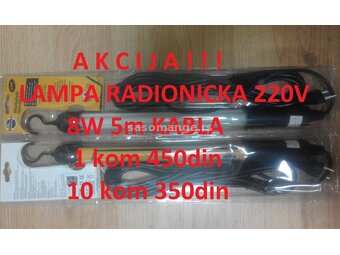 Lampa 220V 8W Stek radionicka