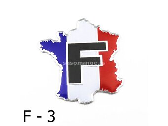 France aluminijumski stiker plocica F3