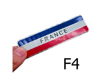 France aluminijumski stiker plocica F4